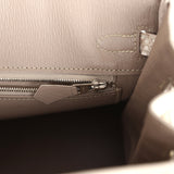 Hermes Birkin 25 Himalaya Niloticus Crocodile Palladium Hardware