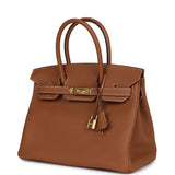 Hermes Birkin 30 Gold Togo Gold Hardware