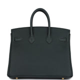 Hermes Birkin 25 Vert Fonce Togo Gold Hardware