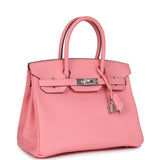 Hermes Birkin 30 Rose Confetti Epsom Palladium Hardware