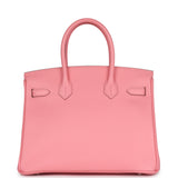 Hermes Birkin 30 Rose Confetti Epsom Palladium Hardware