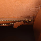 Hermes Special Order (HSS) Birkin 25 Gold and Biscuit Epsom Brushed Gold Hardware