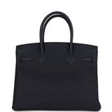 Hermes Birkin 30 Bleu Nuit Togo Rose Gold Hardware - Thumbnail View 5