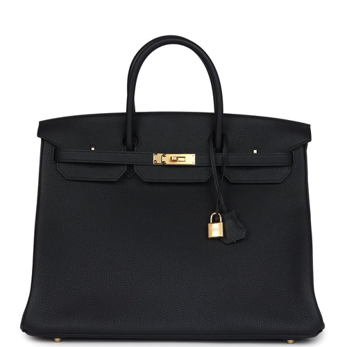 Hermes Birkin 40 Black Togo Gold Hardware