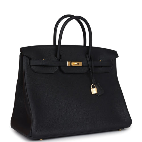 Hermes Birkin 40 Black Togo Gold Hardware