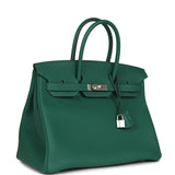 Hermes Birkin 35 Vert Moyen Togo Palladium Hardware