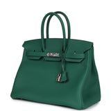 Hermes Birkin 35 Vert Moyen Togo Palladium Hardware