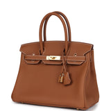 Hermes Birkin 30 Gold Togo Gold Hardware