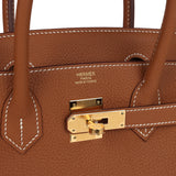 Hermes Birkin 30 Gold Togo Gold Hardware