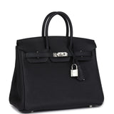 Hermes Birkin 25 Black Togo Palladium Hardware