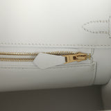 Hermes Birkin 25 New White Swift Gold Hardware