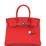 Hermes Birkin 30 Rouge de Coeur Togo Palladium Hardware