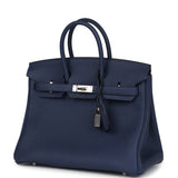 Hermes Birkin 25 Bleu Saphir Togo Palladium Hardware