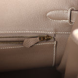 Pre-owned Hermes Birkin 35 Etoupe Togo Gold Hardware