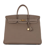 Hermes Birkin 40 Etoupe Togo Gold Hardware