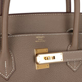 Hermes Birkin 40 Etoupe Togo Gold Hardware