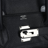 Vintage Hermes Shoulder Birkin 42 JPG Black Clemence Palladium Hardware