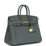 Hermes Birkin 25 Vert Amande Togo Gold Hardware