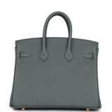 Hermes Birkin 25 Vert Amande Togo Gold Hardware