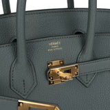 Hermes Birkin 25 Vert Amande Togo Gold Hardware