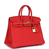 Hermes Birkin 25 Rouge de Coeur Togo Gold Hardware