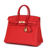 Hermes Birkin 25 Rouge de Coeur Togo Gold Hardware