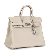 Hermes Birkin 25 Craie Togo Palladium Hardware