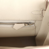 Hermes Birkin 25 Craie Togo Palladium Hardware