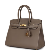 Hermes Birkin Sellier 30 Etoupe Epsom Gold Hardware