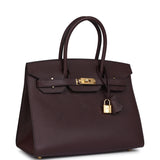 Hermes Birkin Sellier 30 Rouge Sellier Epsom Gold Hardware