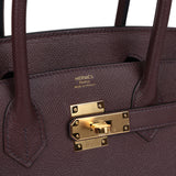 Hermes Birkin Sellier 30 Rouge Sellier Epsom Gold Hardware