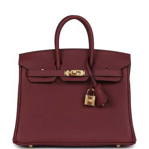 Hermes Birkin 25 Rouge H Togo Gold Hardware