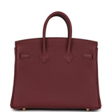 Hermes Birkin 25 Rouge H Togo Gold Hardware