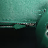 Hermes Birkin Sellier 25 Vert Moyen Epsom Electrum Hardware