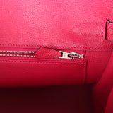 Hermes Birkin 30 Framboise Matte Alligator Togo Touch Palladium Hardware