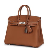 Hermes Birkin 25 Gold Togo Palladium Hardware