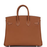 Hermes Birkin 25 Gold Togo Palladium Hardware