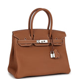 Hermes Birkin 30 Gold Togo Palladium Hardware