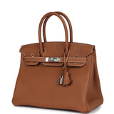 Hermes Birkin 30 Gold Togo Palladium Hardware