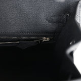 Hermes Birkin Sellier 25 Black Epsom Electrum Hardware