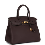 Hermes Birkin 30 Chocolat Togo Gold Hardware