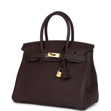 Hermes Birkin 30 Chocolat Togo Gold Hardware