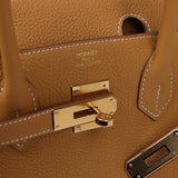 Hermes Birkin 30 Natural Sable Togo Gold Hardware