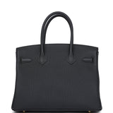 Hermes Birkin 30 Black Togo Gold Hardware