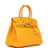 Pre-owned Hermes Birkin 30 Jaune D'or Epsom Gold Hardware