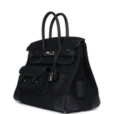 Hermes Birkin 35 Cargo Black Swift and Toile H Canvas Palladium Hardware