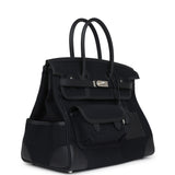 Hermes Birkin 35 Cargo Black Swift and Toile H Canvas Palladium Hardware