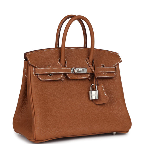 Hermes Birkin 25 Gold Togo Palladium Hardware