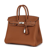 Hermes Birkin 25 Gold Togo Palladium Hardware