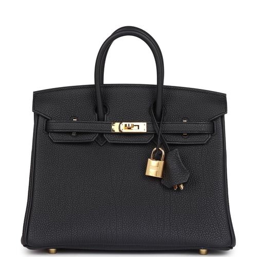 Payment 1 - Pre-owned Hermes Birkin 25 Black Togo Gold Hardware